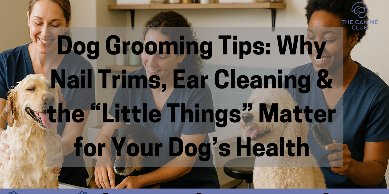 Dog Grooming Tips: Why Nail Trims, Ear Cleaning & the “Little Things” Matter for Your Dog’s Health
